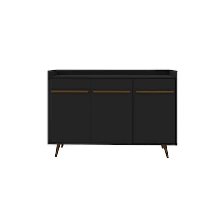 Manhattan Comfort Bradley Buffet 53.54 Stand, Black 230BMC8